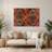 Op Art 36 Red Metal Wall Art