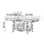 Retro High-end Carved Storage Dining Table-1149481979