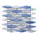 Blue Metal Aluminum Hexagon Mosaic Sheet Tile By Modket