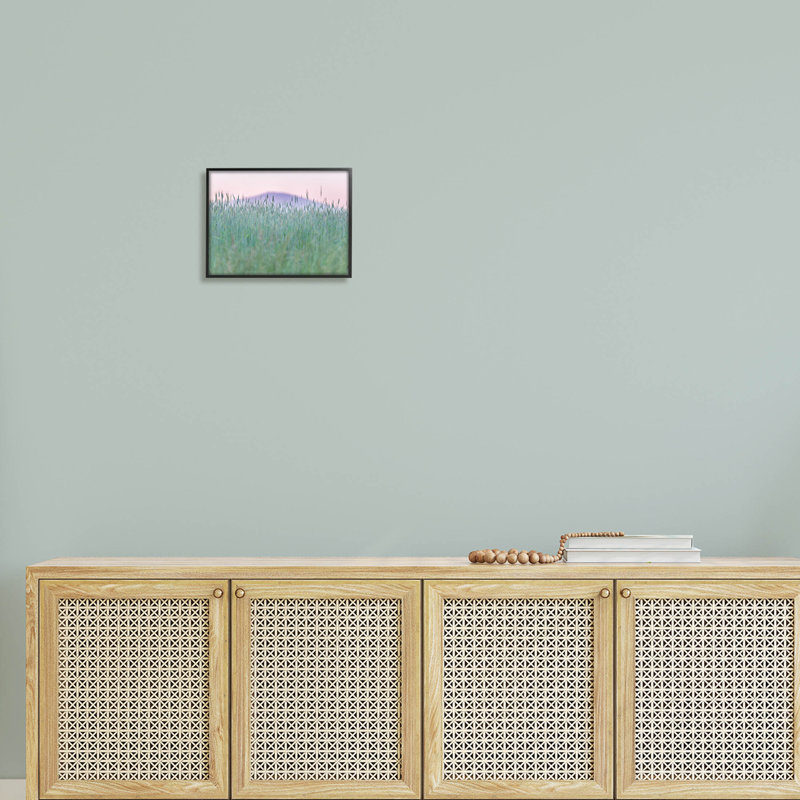 «Wheat Field Pastel Mountain Peak», estampe numérique par Nancy Crowell, H 11 po x l 14 po x P 1,5 po