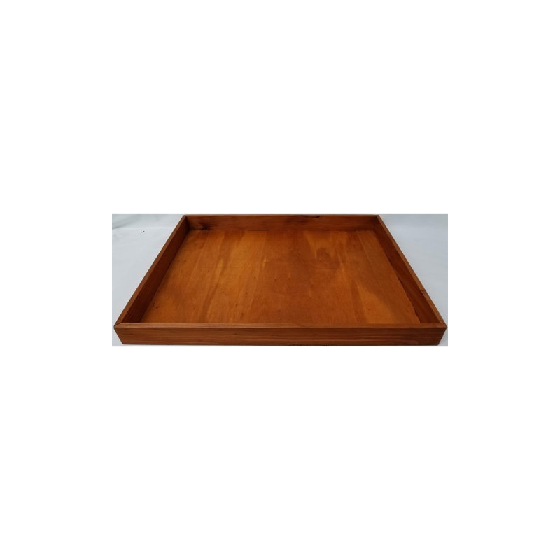 Plateau de service rectangulaire en bois Athlone, H 1,5 po x l 18,25 po x p 13 po, Brun