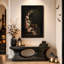 Roses roses et livres rétro avec porcelaine, art d'Halloween sur toile-246987951