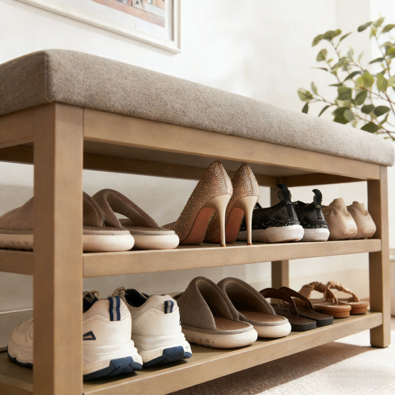 Banc de rangement Mid-Century