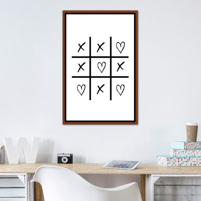 Cœurs et croix - impression d'art graphique