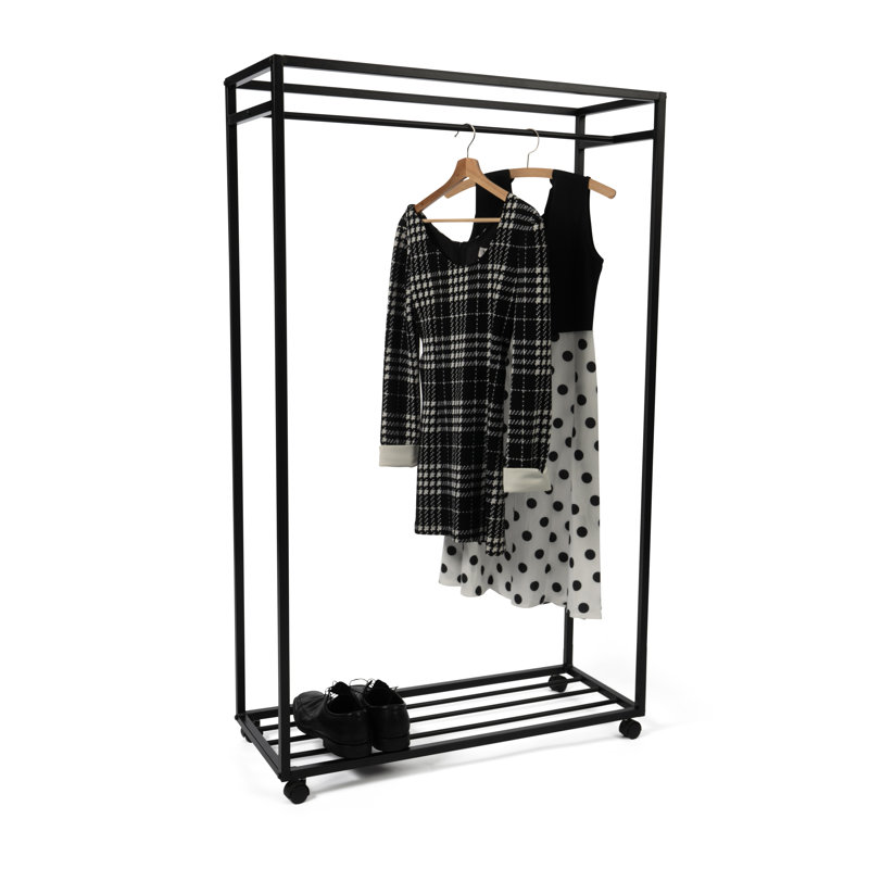 Letterly 90cm Rolling Clothing Rack