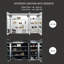 Armoire à pharmacie encastrée ou à fixation en surface sans cadre à DEL avec 3 tablettes réglables et éclairage DEL-1790619200-1807972038
