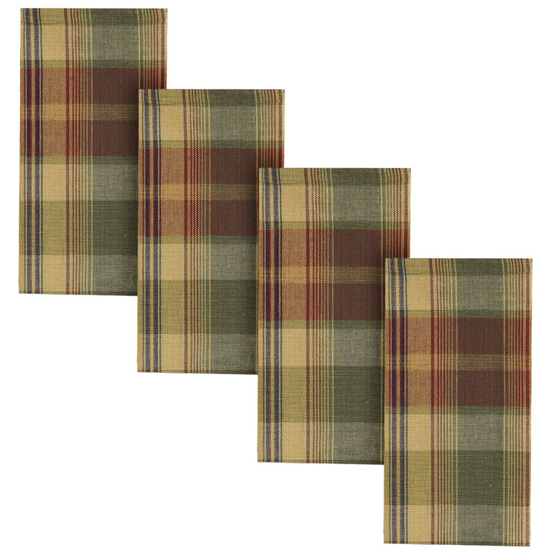  Ensemble de 4 serviettes safran