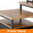 Bernydette Reversible L Shaped Computer Desk with Fabric File Drawers, Corner Desk with RGB LED Lights & Power Outlets & Monitor Stand-1290481289