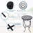 Steel Top End Table