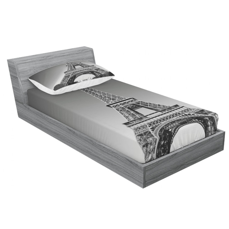 Microfiber Sheet Set, Twin Sheet Set with Fitted Sheet