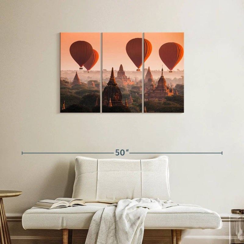 Mehar Ancient Myanmar Hot Air Balloons, 24" H x 38" W