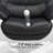  360° Swivel Genuine Leather Recliner Chair with Ottoman, Adjustable Backrest Accent Chair for Living Room-976074834