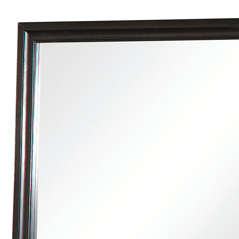 Miroir pour commode Berky, Noir