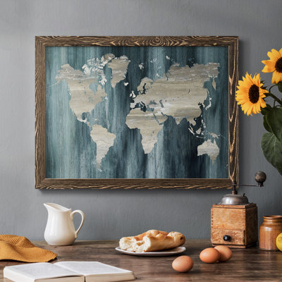 " Navy World Map "