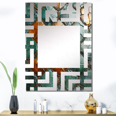 Marbre carreaux de mosaïque II - miroir mural abstrait MIR136416