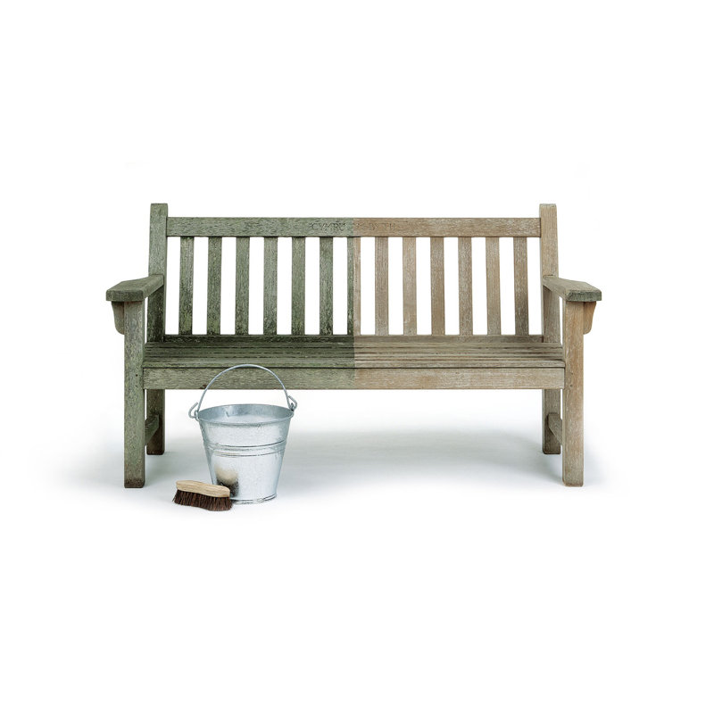 London Outdoor Teak Bench, 35" H x 63" W x 25" D