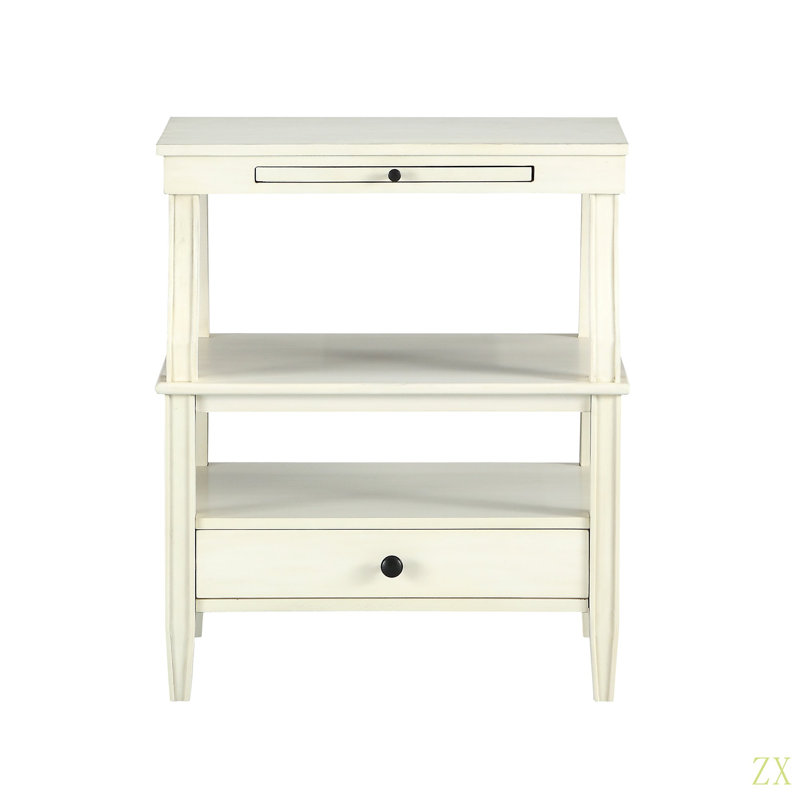 Table de chevet Newland, Blanc
