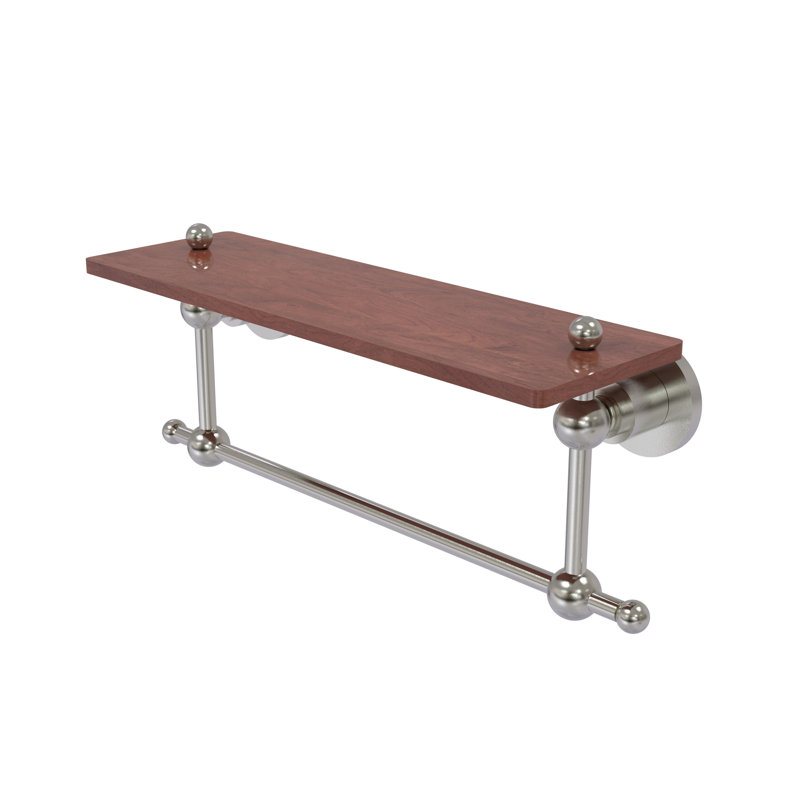 Tablette décorative Hertel, Nickel satiné, H 5 po x l 16 po x P 5 po