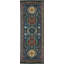 Hand-Knotted High-Quality Blue and Light Blue Runner