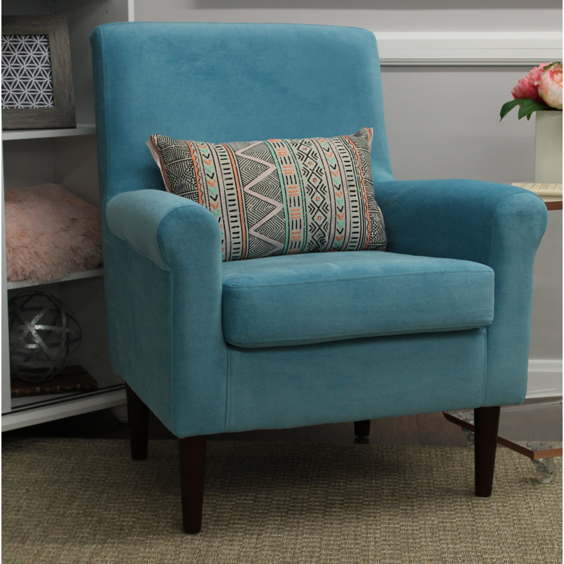 Fauteuil de 28 po de largeur Ronald, Bleu sarcelle
