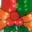 Décoration de fenêtre de Noël 17 "bougie holographique éclairée