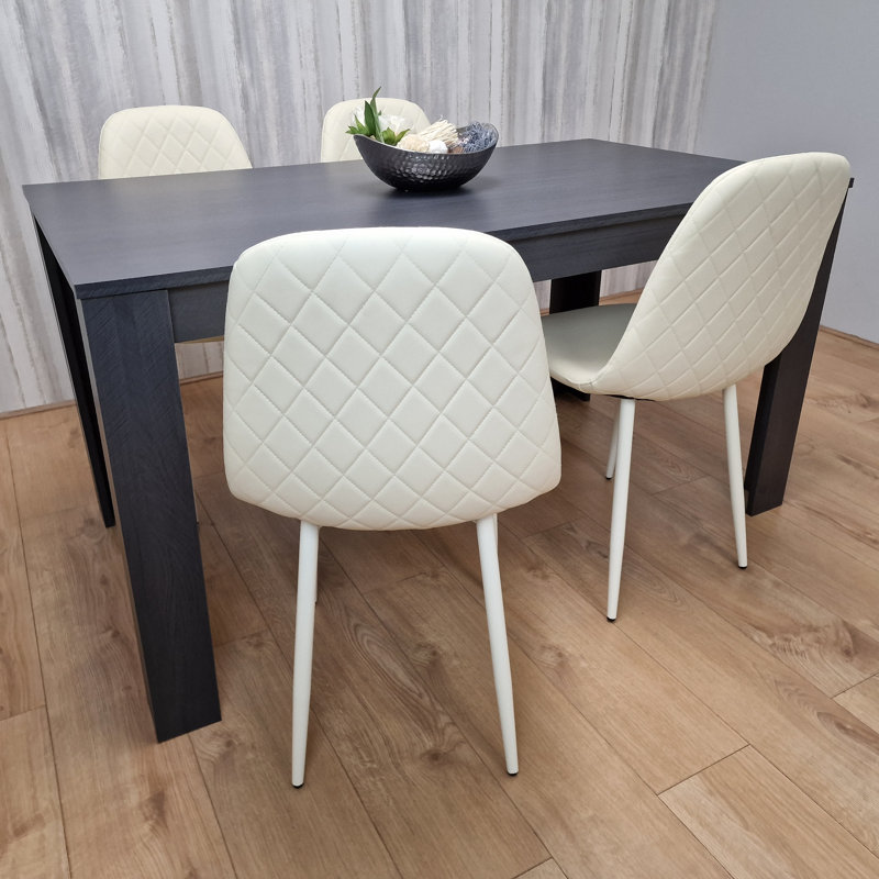 Gerritt 4 - Person Dining Set, 75" H x 80" W x 140" L