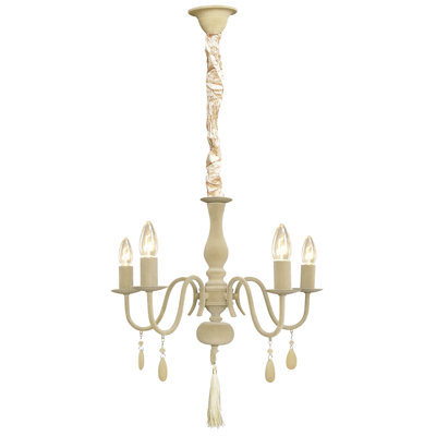 Fairhope 5 - Light Candle Style Chandelier