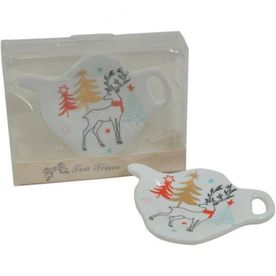The Holiday Aisle® Kanecia Porcelain China Tea Bag Plate