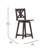 Bakersville Modern Farmhouse Wooden Swivel Bar and Counter Stool-85641632-85641633