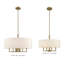 Bazilijus 6 - Light Dimmable Drum Chandelier-1574867941
