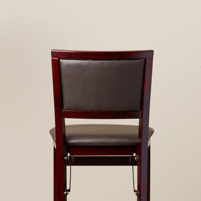 Phaedra Foldable Counter / Bar Stool with Upholstered Seat & Back