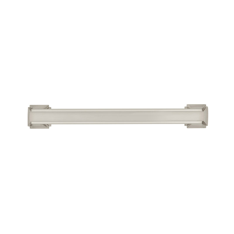 Poignée à tirer de la collection Bridges - Nickel satiné de 5-1 / 16 po - Quincaillerie transitionnelle et décorative pour tiroirs et armoires