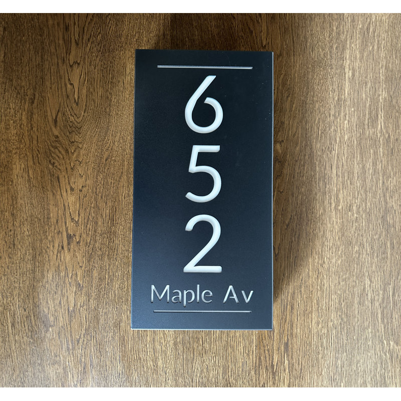 Plaque d'adresse sur 1 ligne, Oui
