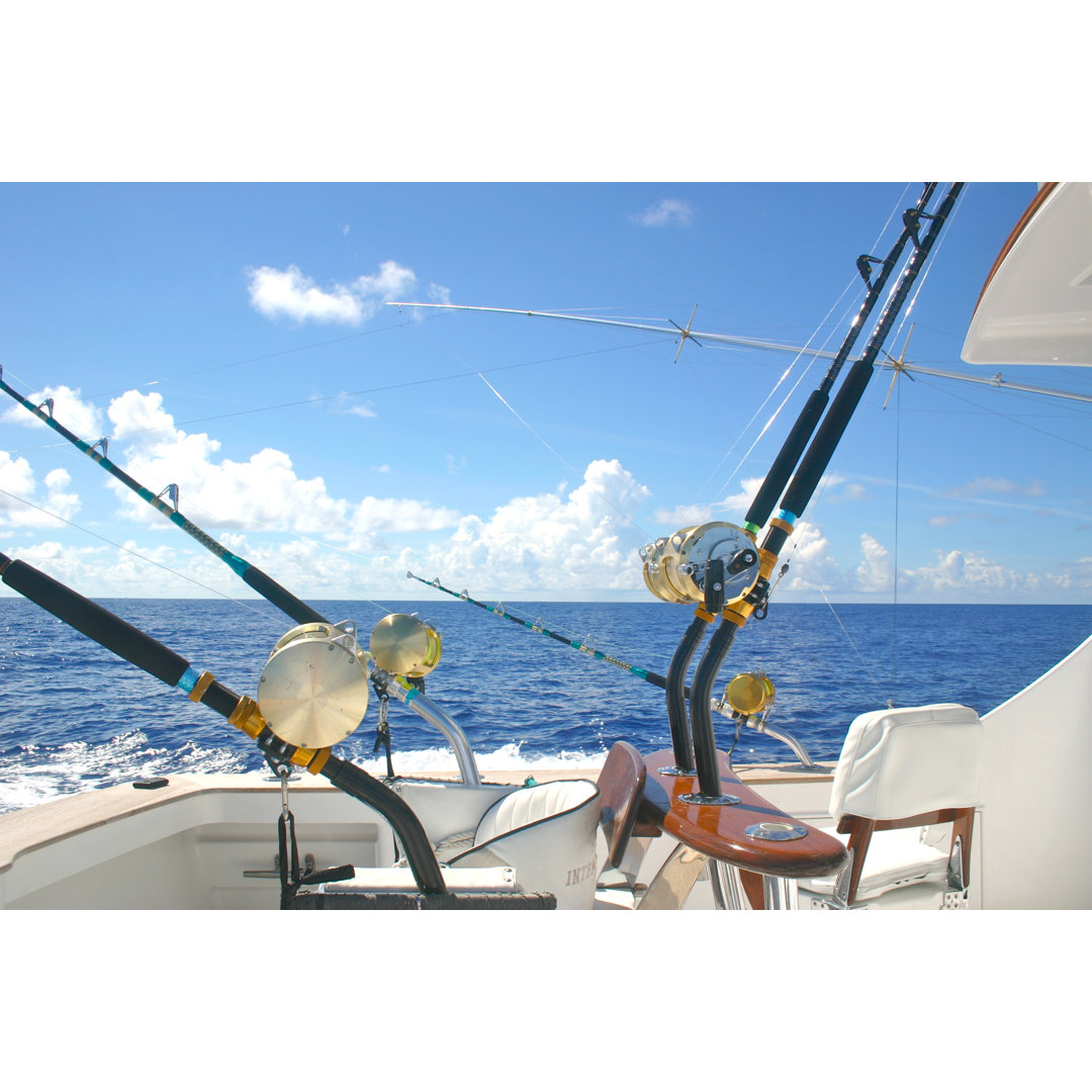 Boat With Fishing Rods