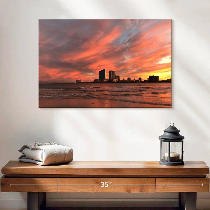 Gillard Brigantine Beach Sunset, 16" H x 24" W