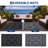 Large Outdoor Rug 8x10 Ft Waterproof Plastic Straw Rug Reversible Geometric Patio Carpet, Foldable Portable Camping Mat Picnic Mat with Stakes & Bag-878380374