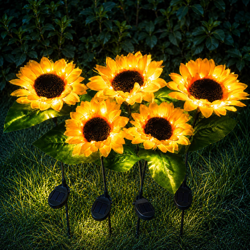 Solar Outdoor Garden Lights LED Stake Waterproof Pathway Light for Yard Patio Landscape Decorations