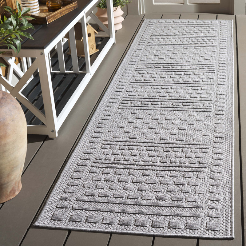 Tapis d'intérieur / extérieur de couleur unie Karlernst Performance, Tapis de couloir 2 pi 3 po x 8 pi