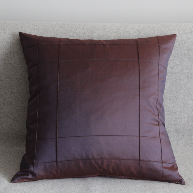 Stuyvesant Square Throw Cushion, Aubergine
