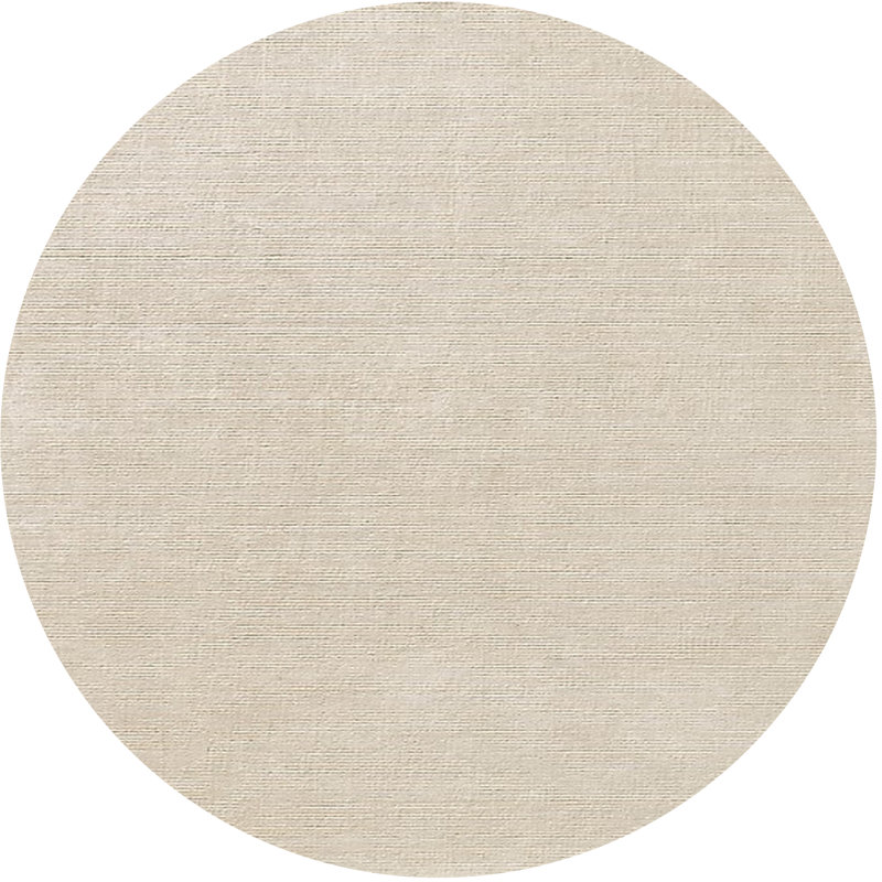 Tapis beige Lilya, Rond 3 pi