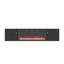 67 in. Black Media TV Stand in High Gloss Paint MDF(not include electric fireplace)
