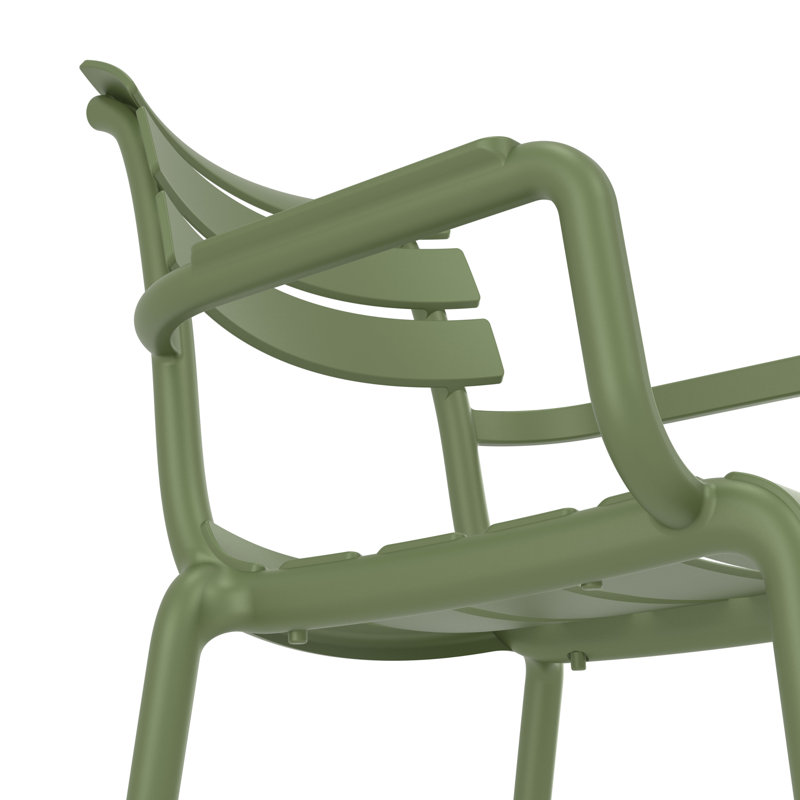 Fauteuil de salle à manger Aragons, Vert olive