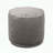 Cylinder Pouf with Pewter Gray Color