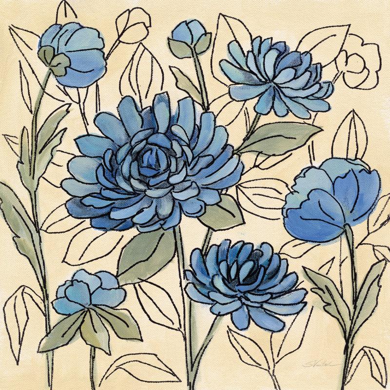 Spring Lace Floral III by Silvia Vassileva - Wrapped Canvas Painting, 30cm H x 30cm W x 3.8cm D