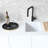 One Hole Single Handle Kitchen Faucet with Pull-Down Sprayer in Matte Black-70932377