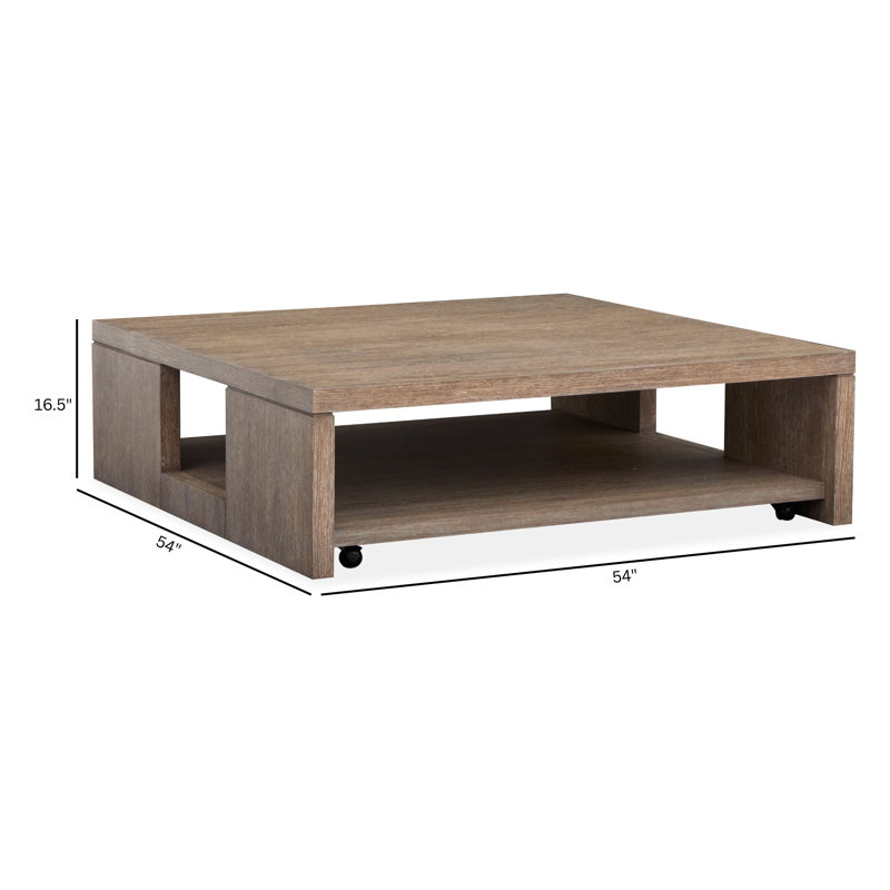 Gragg Square Cocktail Table With Casters