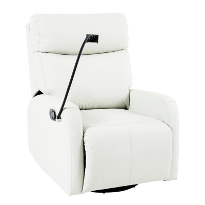 Rocking Recliner Chair,360 Degree Swivel Nursery Rocking Chair,Glider Chair,Modern Small Rocking Swivel Recliner Chair For Bedroom,Living Room Chair H -  Latitude Run®, A5D604B7EE114871B64E0D23E309B5EC