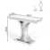 Rillamas 43.3'' Mirrored Glass Console Table Entryway Living Sofa Table