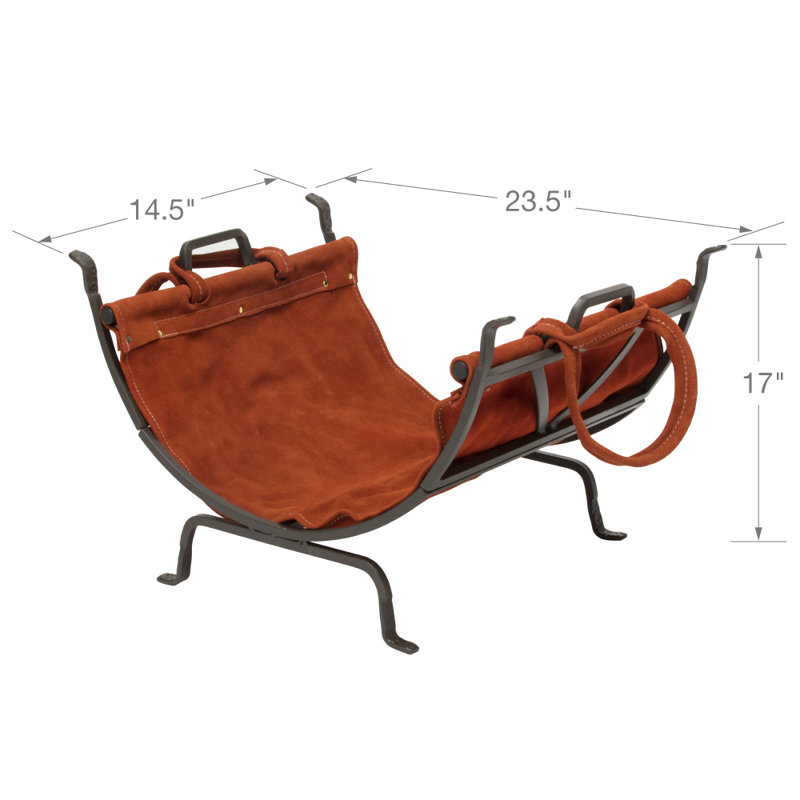 Abianna 9'' W Metal Log Rack
