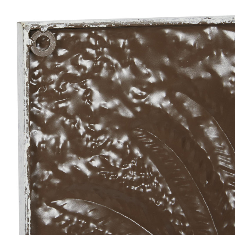 Coastal 34.25" H x 14" W Metal Palm Tree Wall Decor